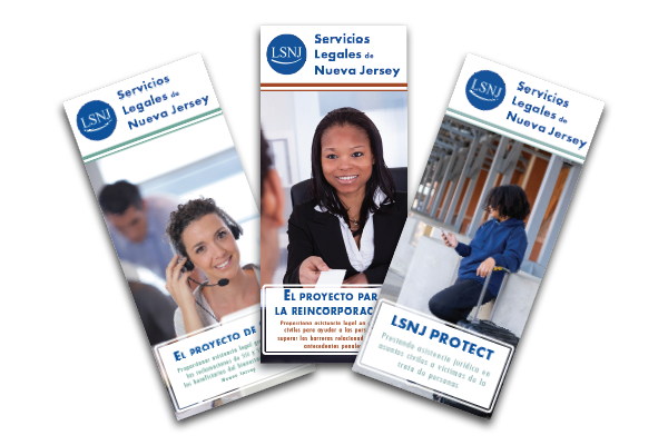 Folletos y postales de los proyectos